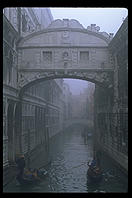 The Bridge of Sighs in Venice Italy.